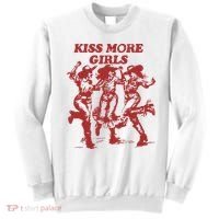 Kiss More Girl Funny Lesbian Bisexual Pride Sweatshirt thumb 0