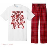 Kiss More Girl Funny Lesbian Bisexual Pride Pajama Set thumb 0
