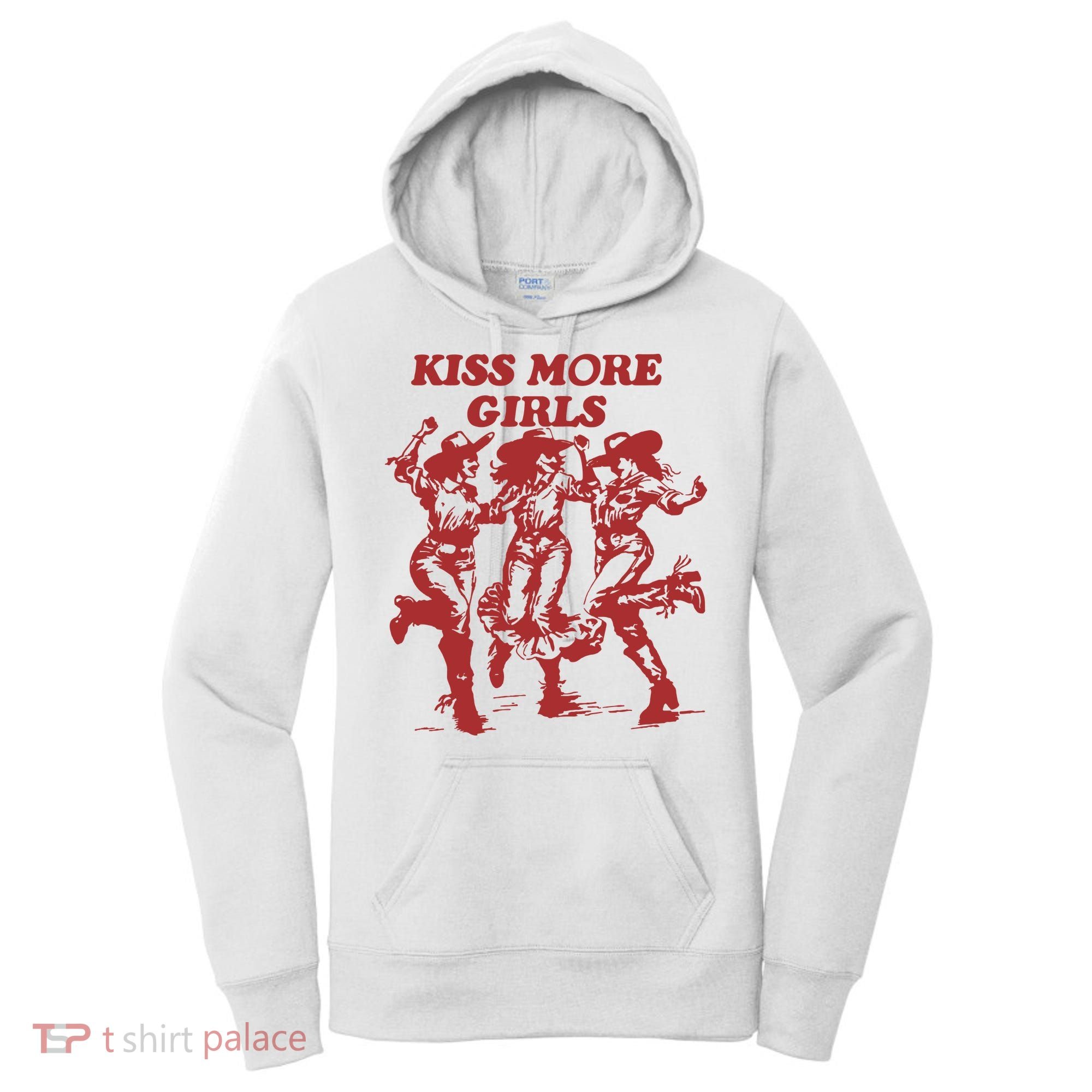Kiss More Girl Funny Lesbian Bisexual Pride Women's Hoodie