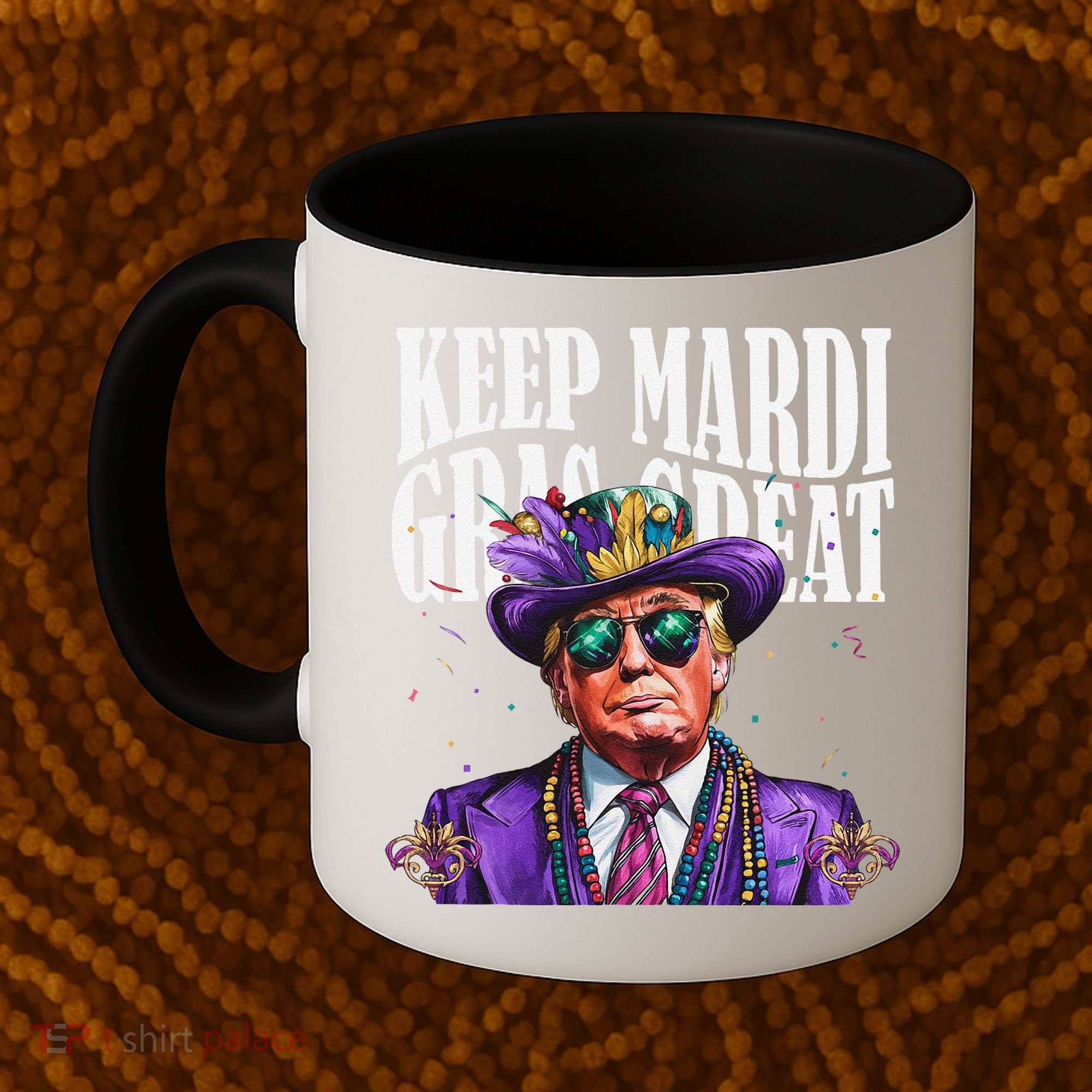 Keep Mardi Gras Great Trump Mardi Gras 2025 Flag Usa Funny Coffee Mug