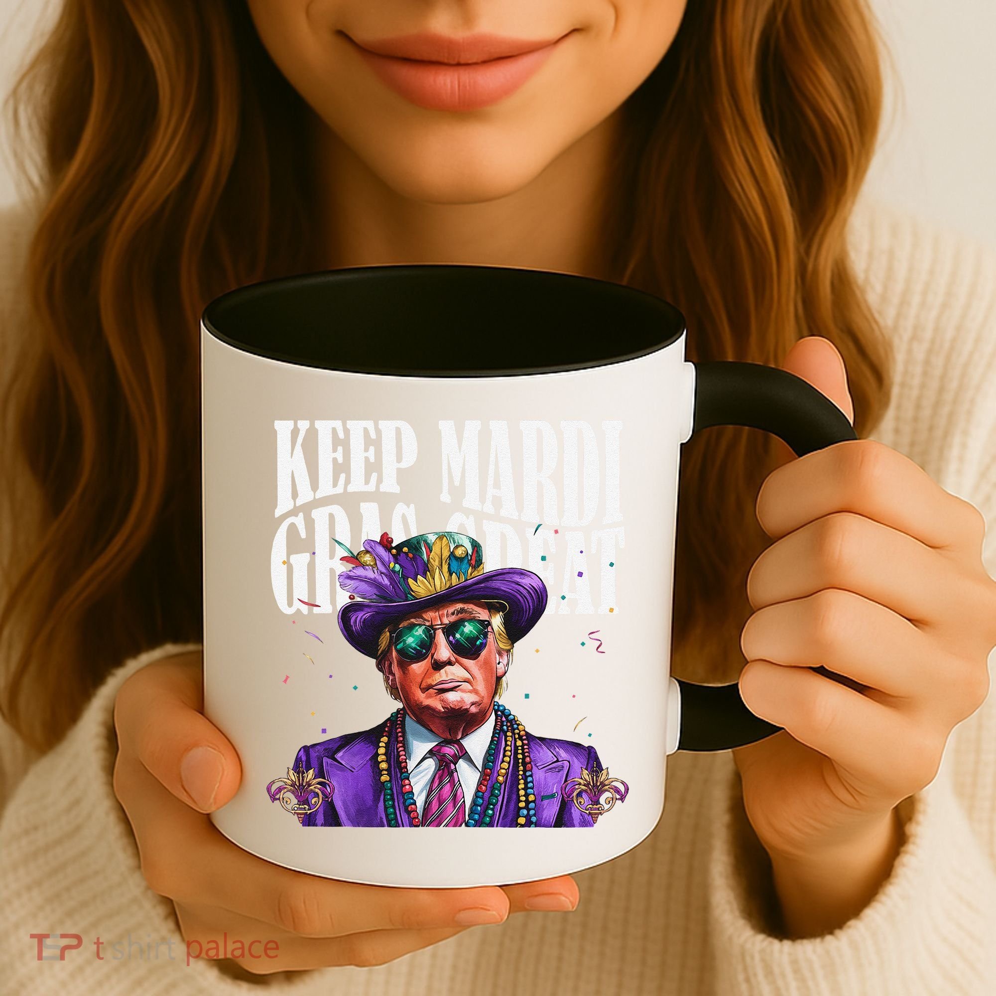 Keep Mardi Gras Great Trump Mardi Gras 2025 Flag Usa Funny Coffee Mug