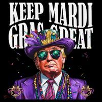 Keep Mardi Gras Great Trump Mardi Gras 2025 Flag Usa Funny Coffee Mug thumb 5