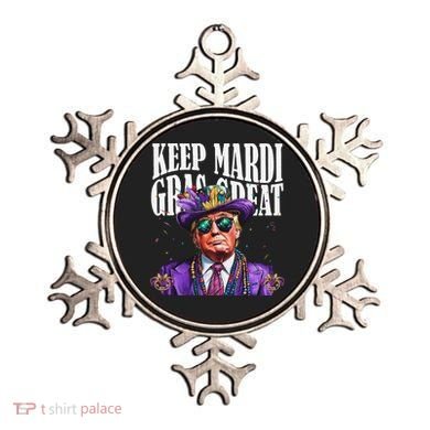 Keep Mardi Gras Great Trump Mardi Gras 2025 Flag Usa Funny Ornament