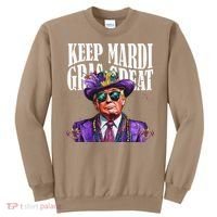 Keep Mardi Gras Great Trump Mardi Gras 2025 Flag Usa Funny Sweatshirt thumb 0