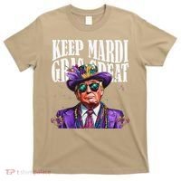 Keep Mardi Gras Great Trump Mardi Gras 2025 Flag Usa Funny T-Shirt thumb 0