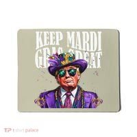 Keep Mardi Gras Great Trump Mardi Gras 2025 Flag Usa Funny Mousepad thumb 0