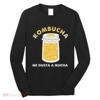 Kombucha Me Gusta A Mucha Scoby Pun Spanish Long Sleeve Shirt thumb 0