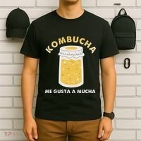 Kombucha Me Gusta A Mucha Scoby Pun Spanish T-Shirt thumb 6