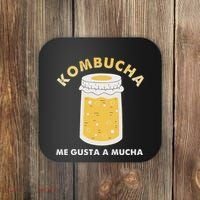 Kombucha Me Gusta A Mucha Scoby Pun Spanish Coaster thumb 0