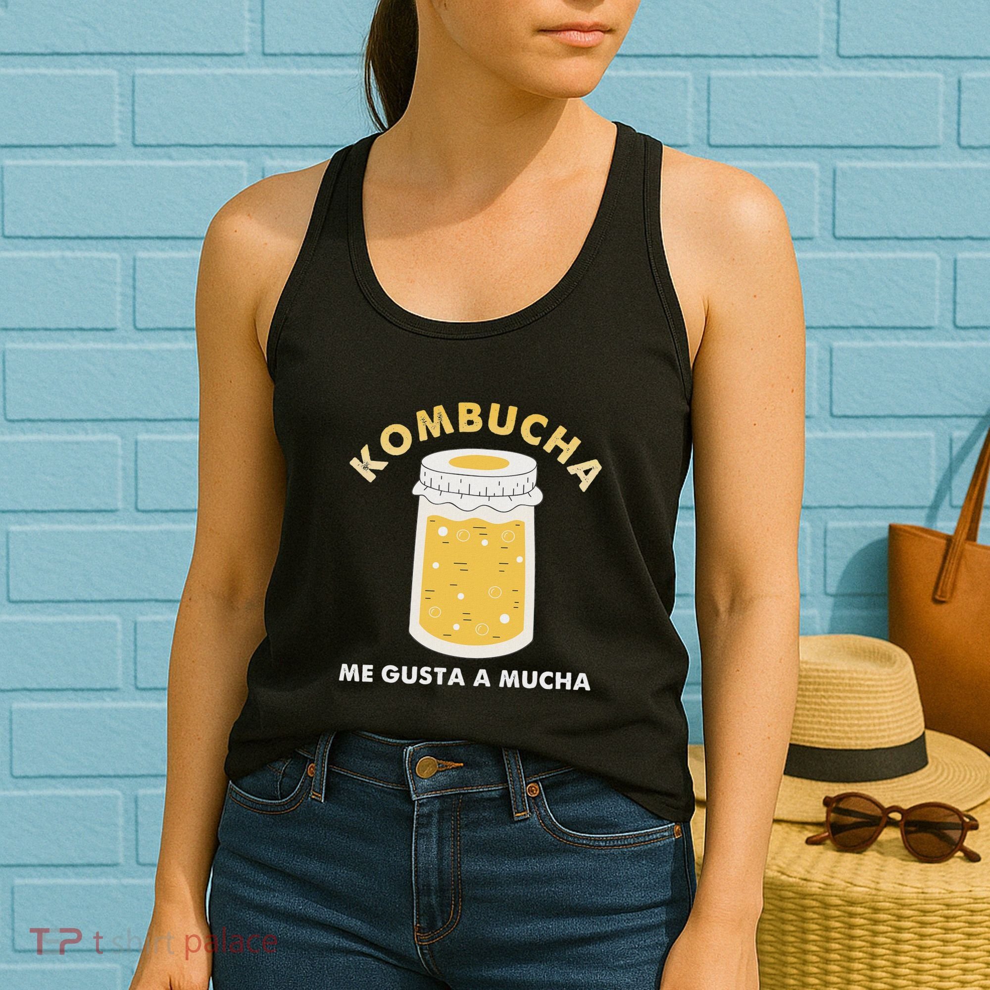 Kombucha Me Gusta A Mucha Scoby Pun Spanish Women's Tank Top