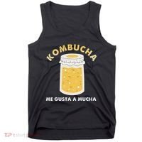 Kombucha Me Gusta A Mucha Scoby Pun Spanish Tank Top thumb 0