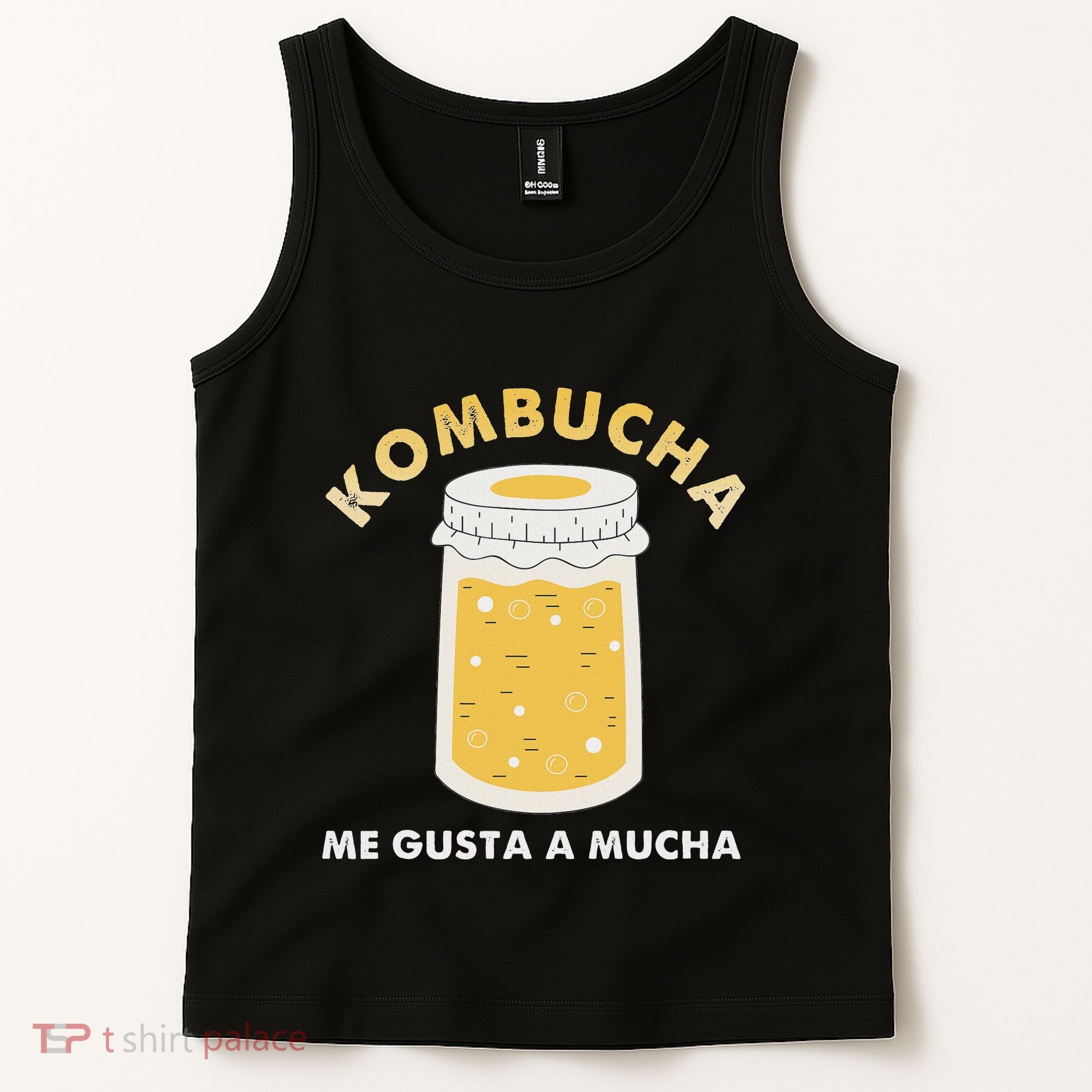 Kombucha Me Gusta A Mucha Scoby Pun Spanish Tank Top