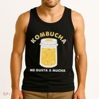Kombucha Me Gusta A Mucha Scoby Pun Spanish Tank Top thumb 3