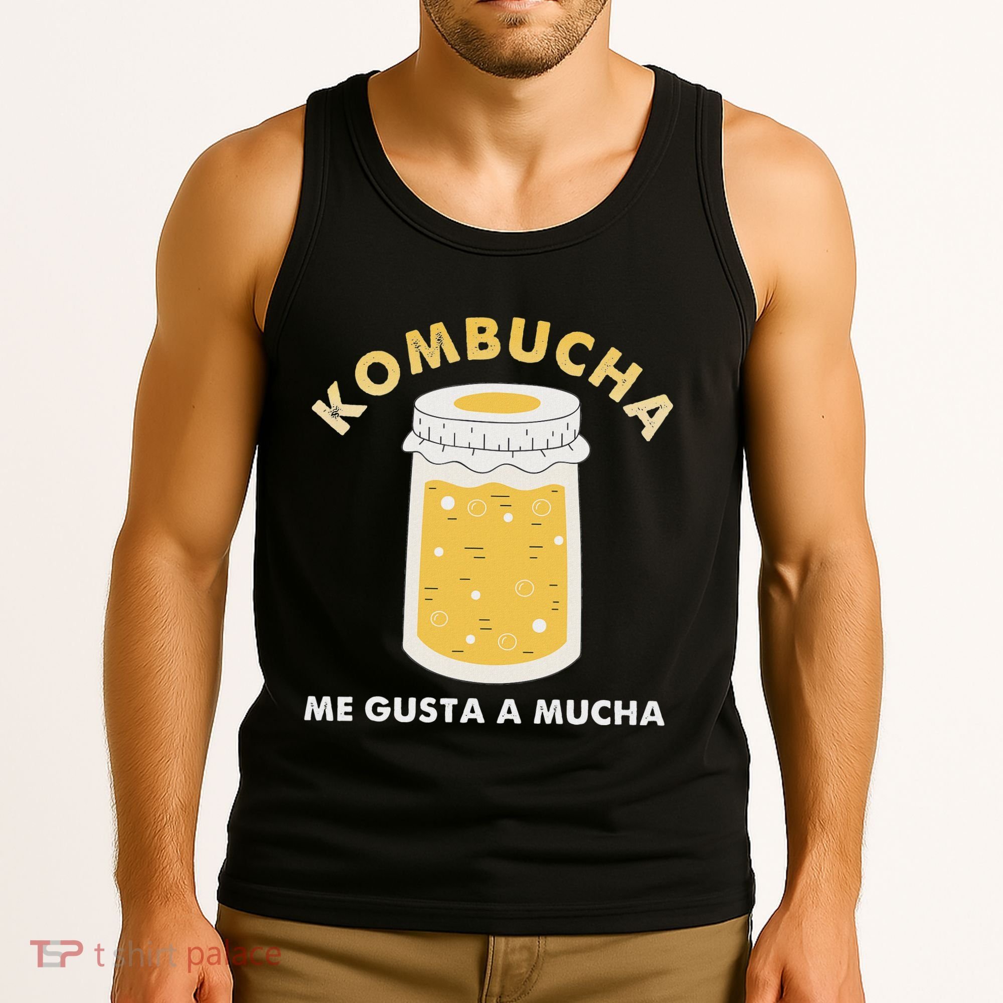 Kombucha Me Gusta A Mucha Scoby Pun Spanish Tank Top