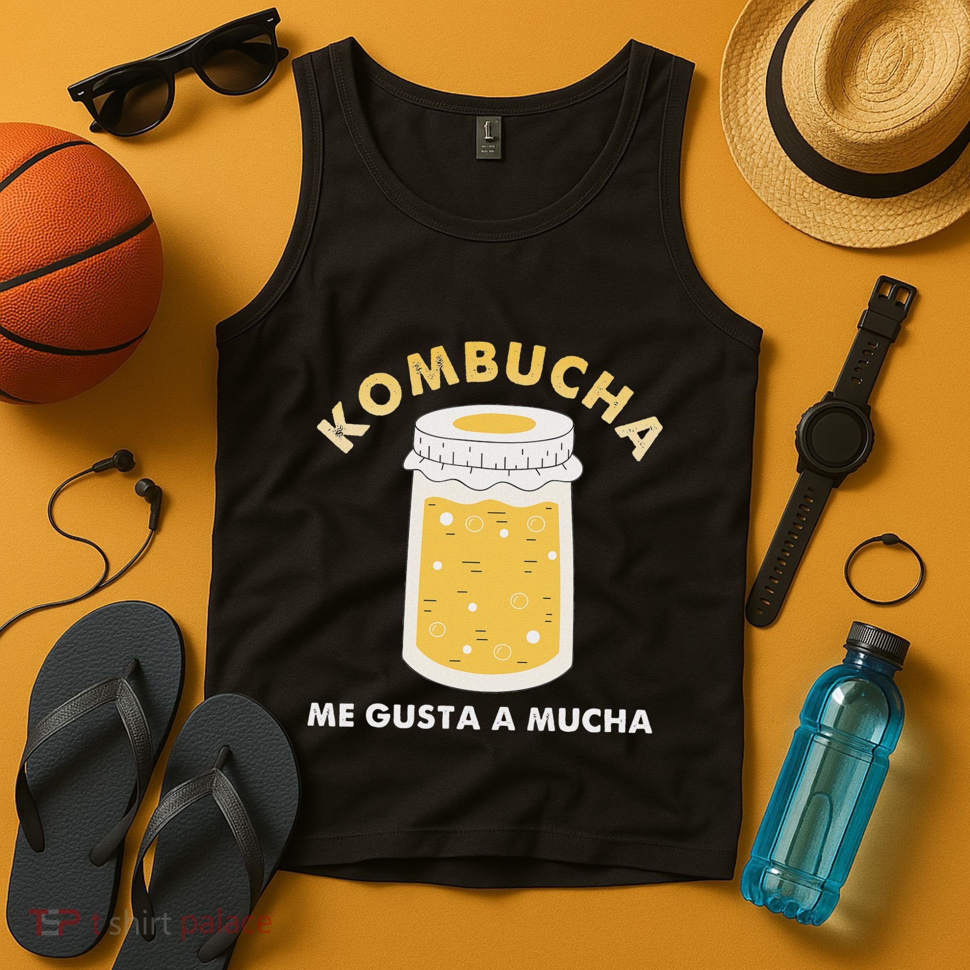 Kombucha Me Gusta A Mucha Scoby Pun Spanish Tank Top