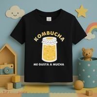 Kombucha Me Gusta A Mucha Scoby Pun Spanish Toddler T-Shirt thumb 3