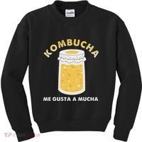 Kombucha Me Gusta A Mucha Scoby Pun Spanish Kids Sweatshirt thumb 0