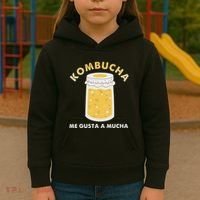 Kombucha Me Gusta A Mucha Scoby Pun Spanish Kids Hoodie thumb 3