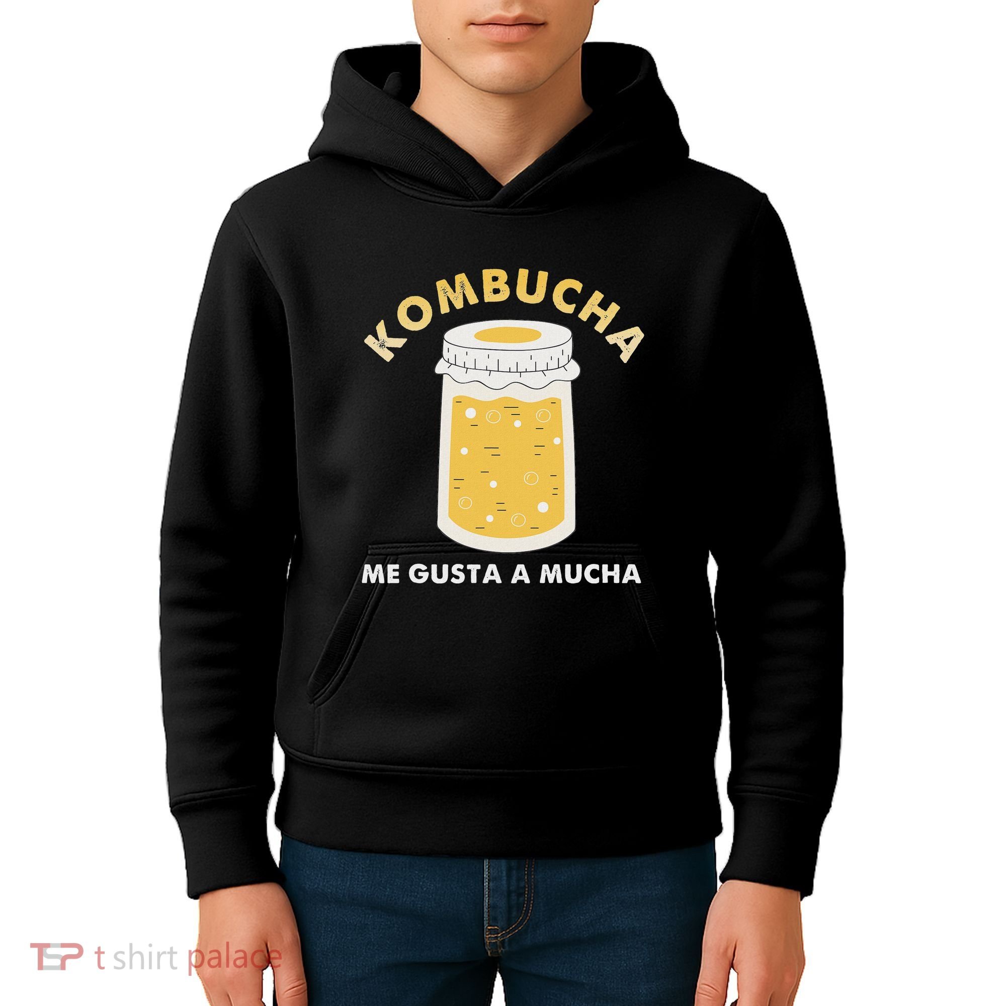 Kombucha Me Gusta A Mucha Scoby Pun Spanish Kids Hoodie