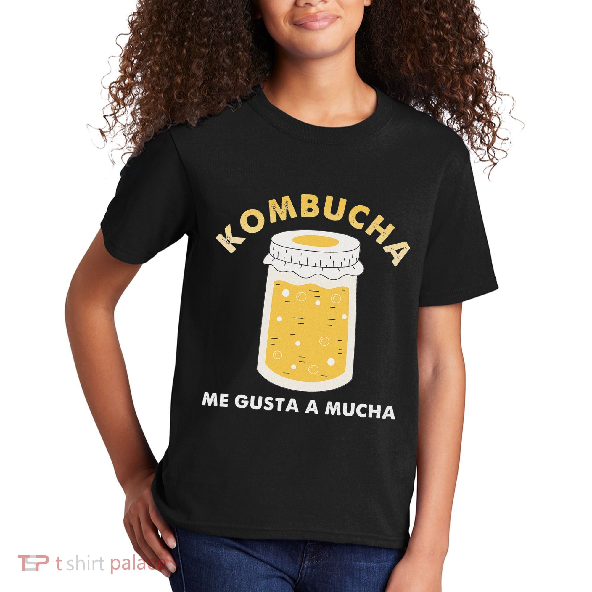 Kombucha Me Gusta A Mucha Scoby Pun Spanish Kids T-Shirt