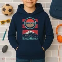 Krav Maga Hebrew Retro 80s Style Kids Hoodie thumb 2