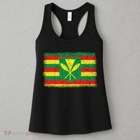 Kanaka Maoli Hawaiian Flag Pride Distressed Sovereign Gifts Women's Tank Top thumb 3