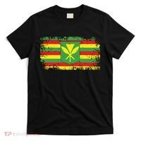 Kanaka Maoli Hawaiian Flag Pride Distressed Sovereign Gifts T-Shirt thumb 0
