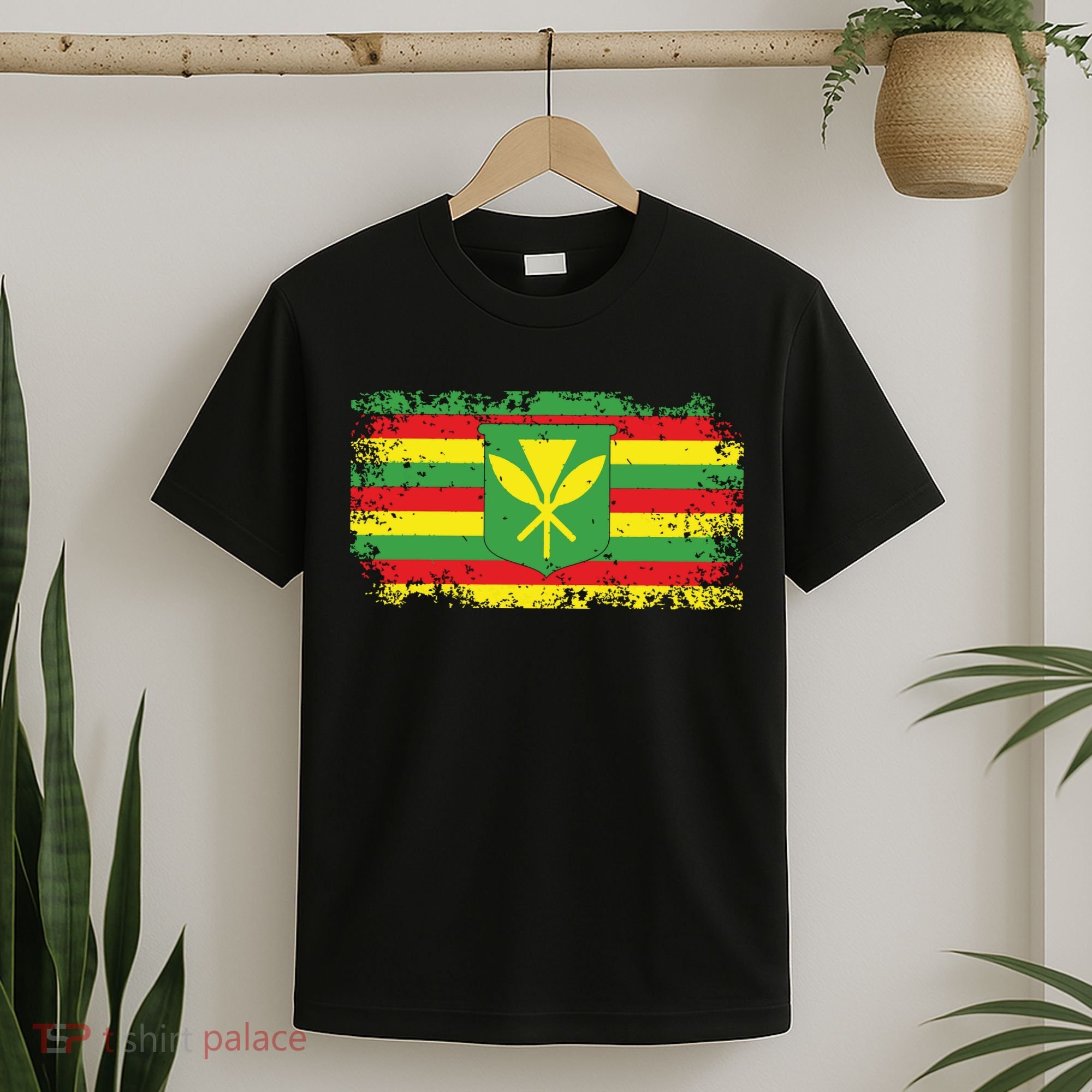 Kanaka Maoli Hawaiian Flag Pride Distressed Sovereign Gifts T-Shirt