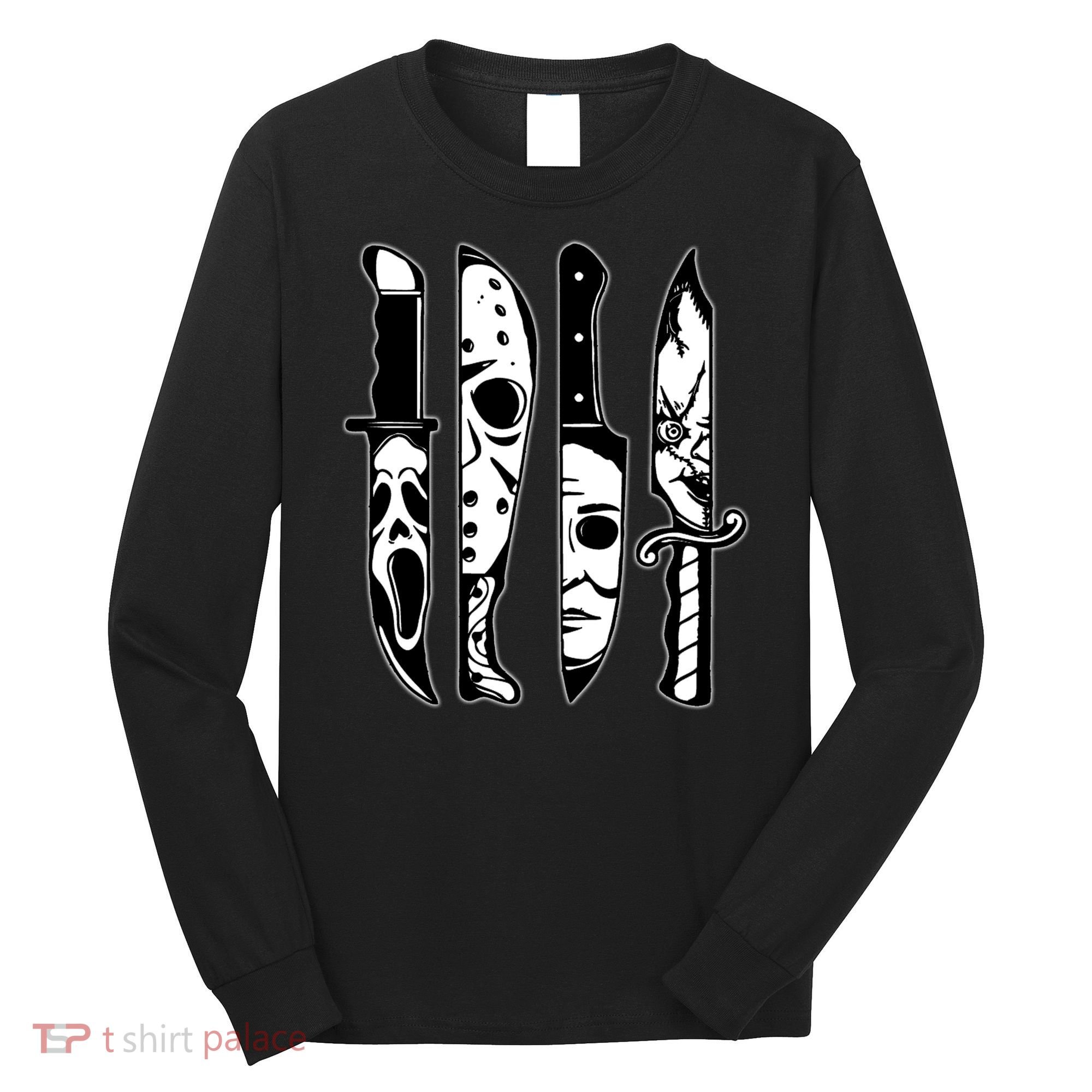 Knives Machete Horror Movies Halloween Long Sleeve Shirt