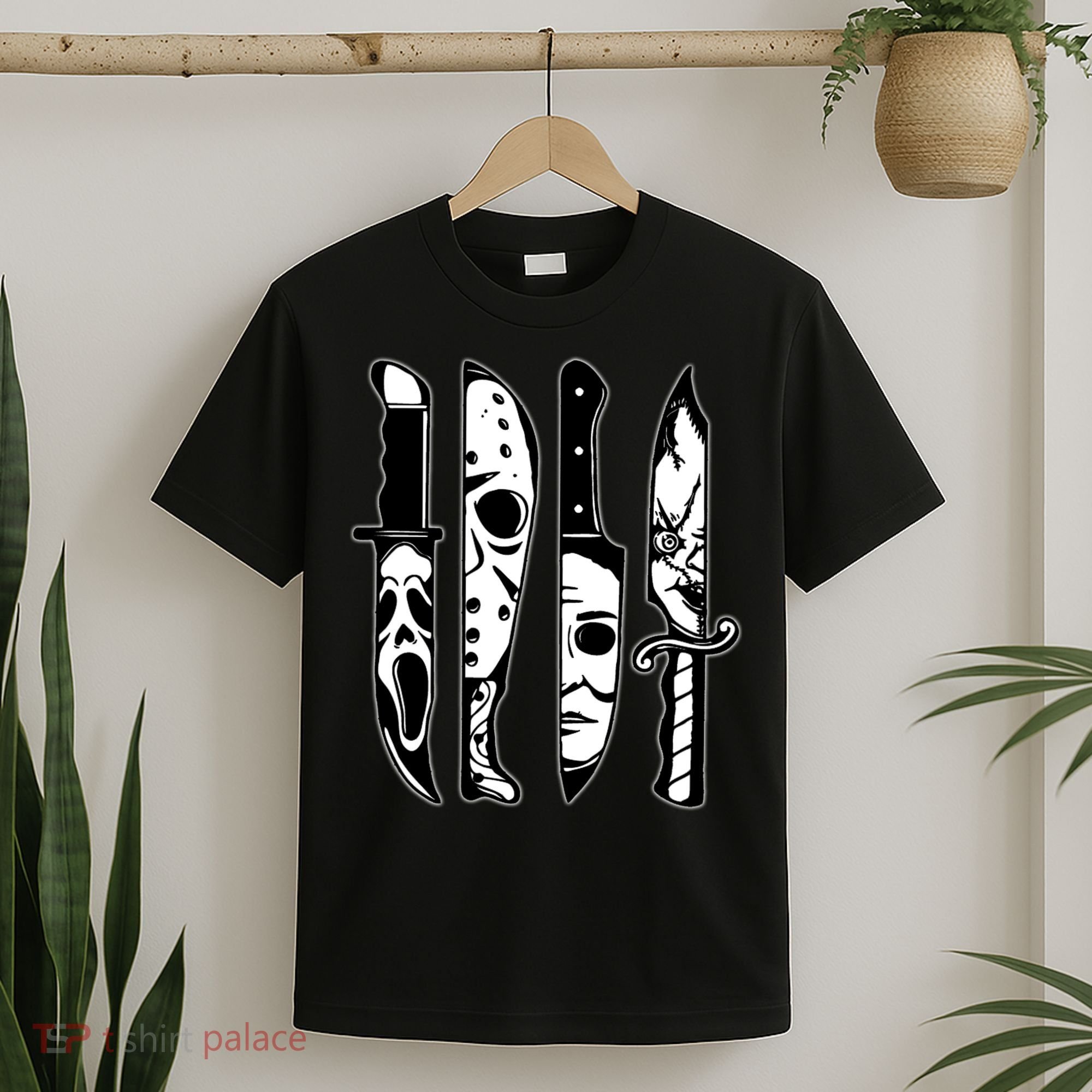 Knives Machete Horror Movies Halloween T-Shirt