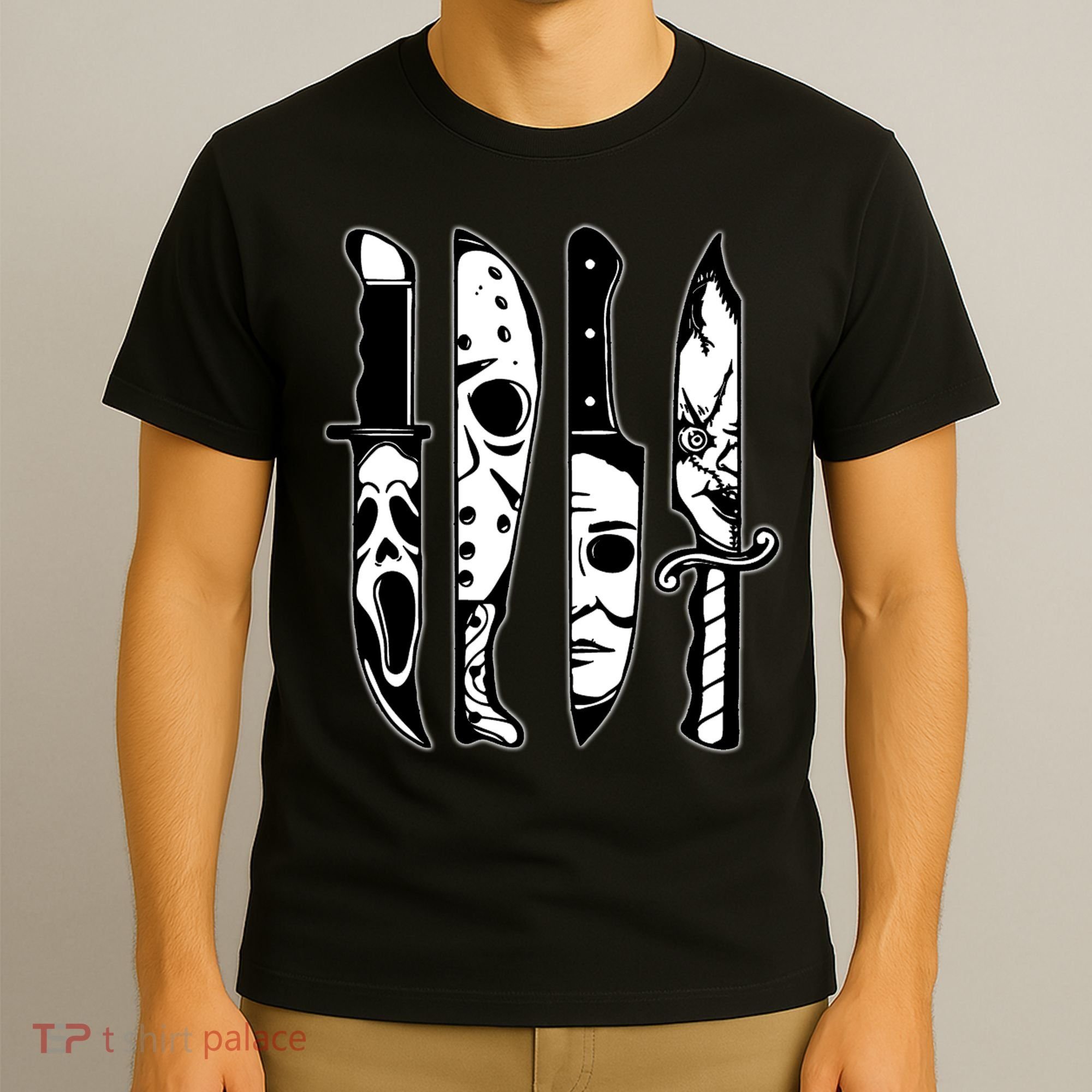 Knives Machete Horror Movies Halloween T-Shirt