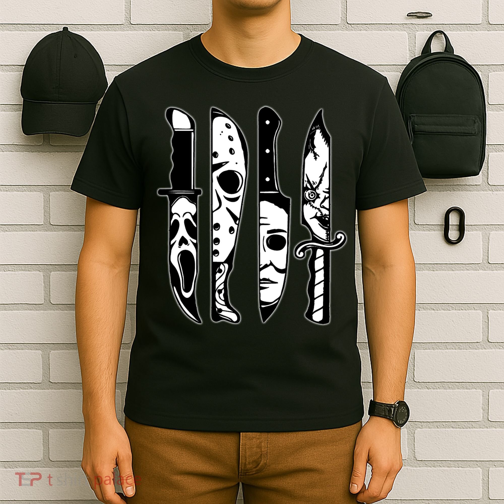 Knives Machete Horror Movies Halloween T-Shirt