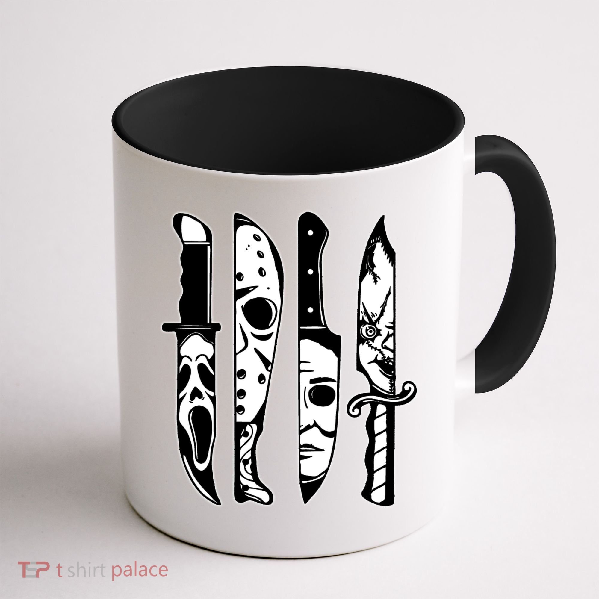 Knives Machete Horror Movies Halloween Coffee Mug