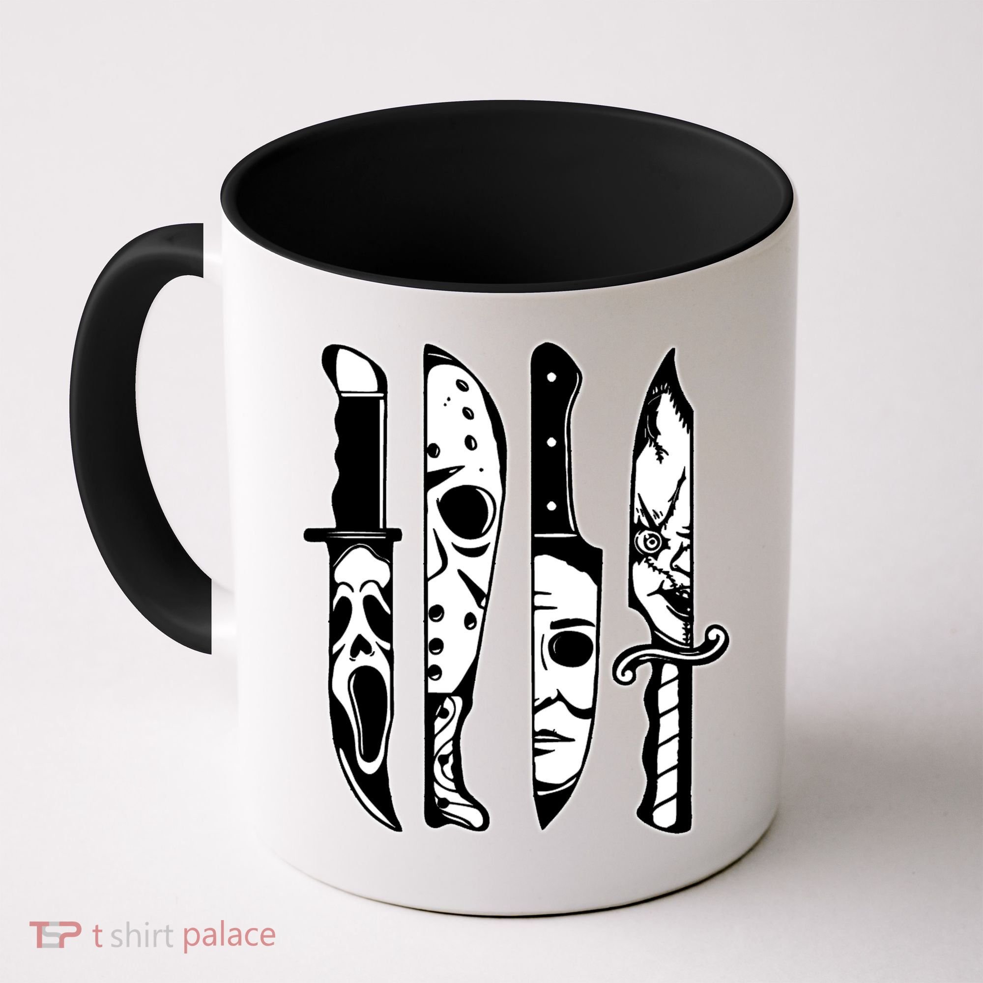 Knives Machete Horror Movies Halloween Coffee Mug