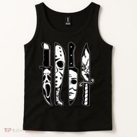 Knives Machete Horror Movies Halloween Tank Top thumb 2