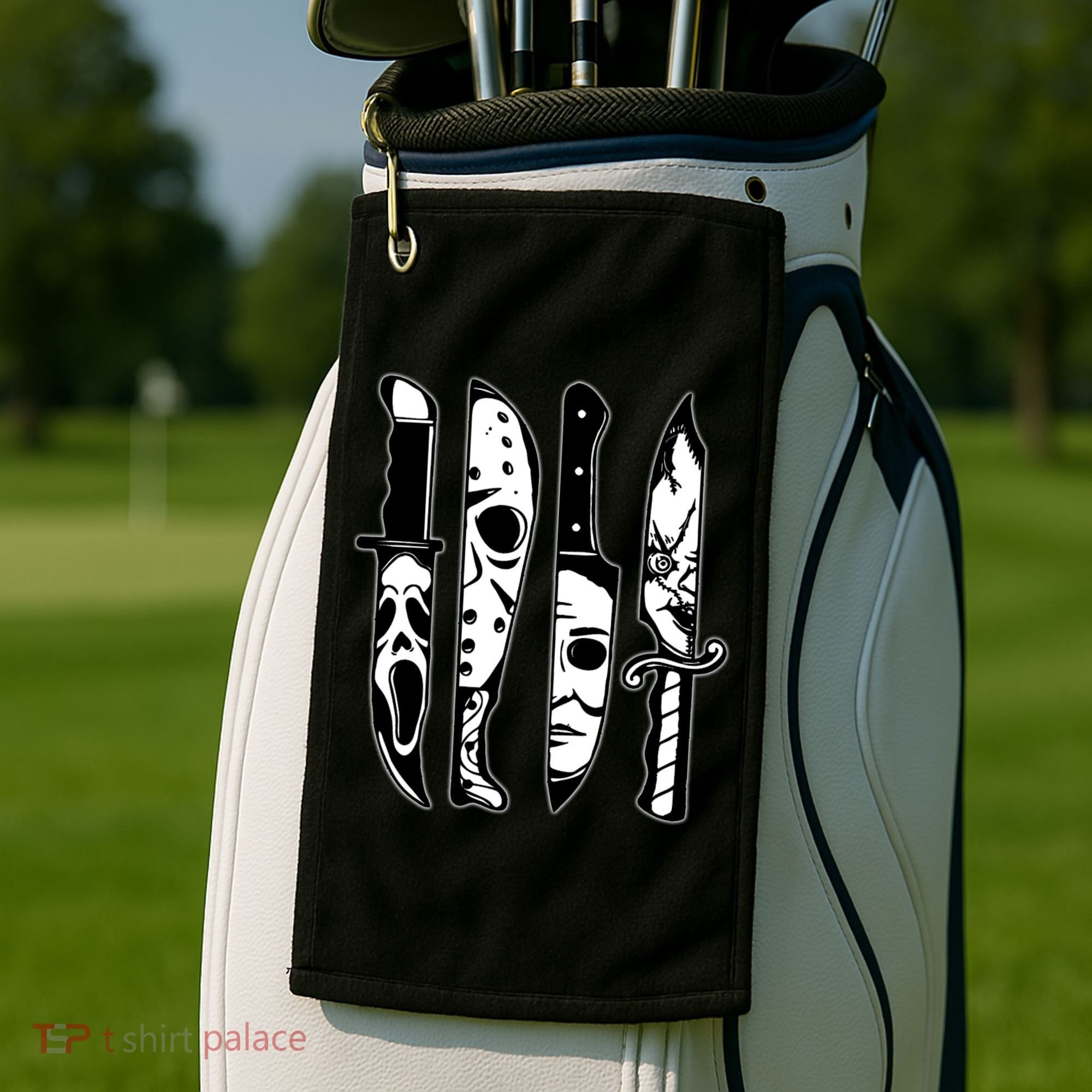 Knives Machete Horror Movies Halloween Golf Towel