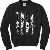 Knives Machete Horror Movies Halloween Kids Sweatshirt thumb 0