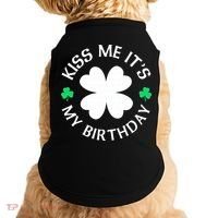 Kiss Me It's My Birthday St Patricks Day Doggie Tank thumb 0