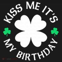 Kiss Me It's My Birthday St Patricks Day Women's Hoodie thumb 2