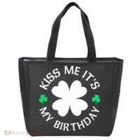 Kiss Me It's My Birthday St Patricks Day Tote Bag thumb 0