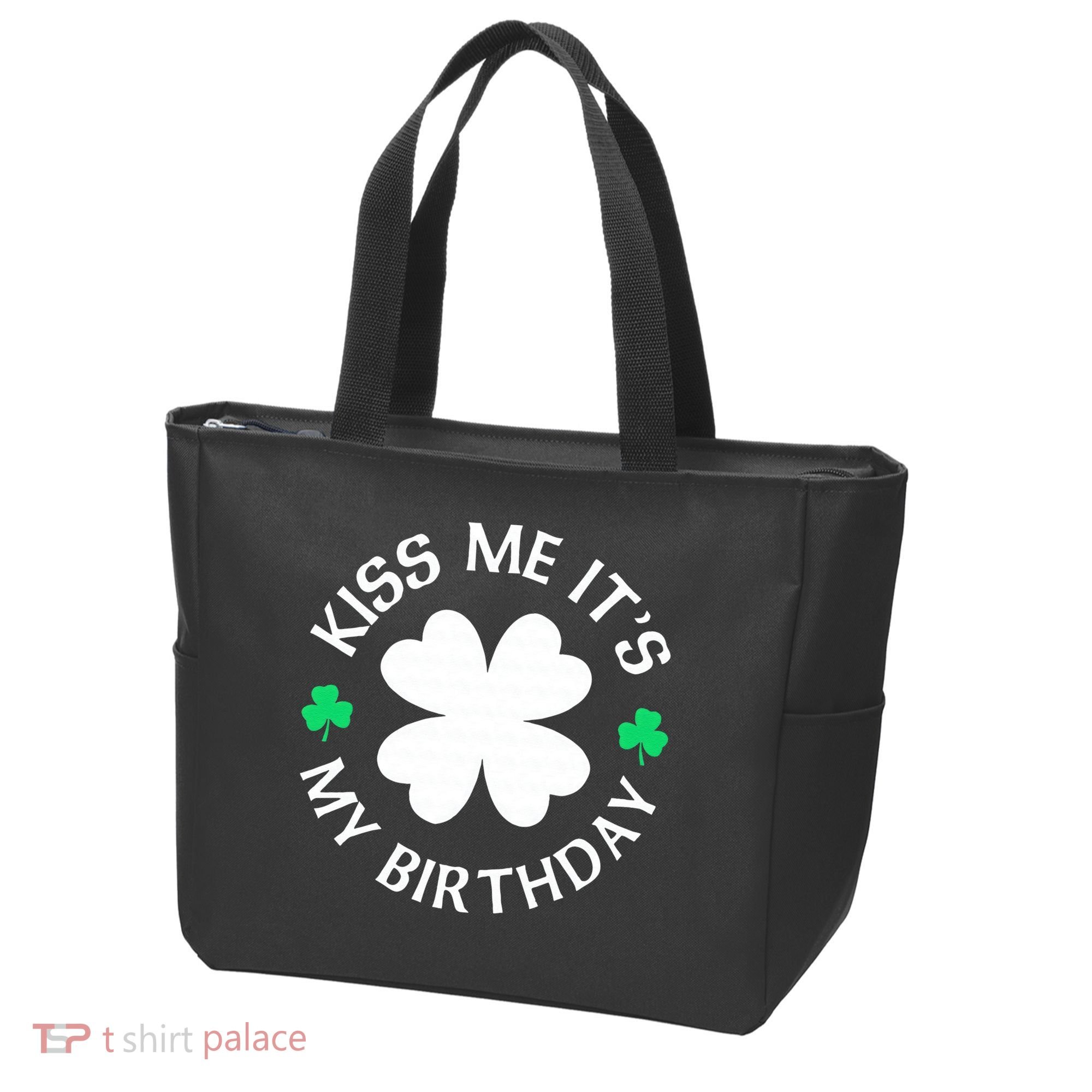 Kiss Me It's My Birthday St Patricks Day Tote Bag