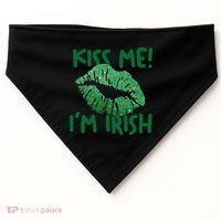 Kiss Me Im Irish St Patricks Day USA-Made Doggie Bandana thumb 0