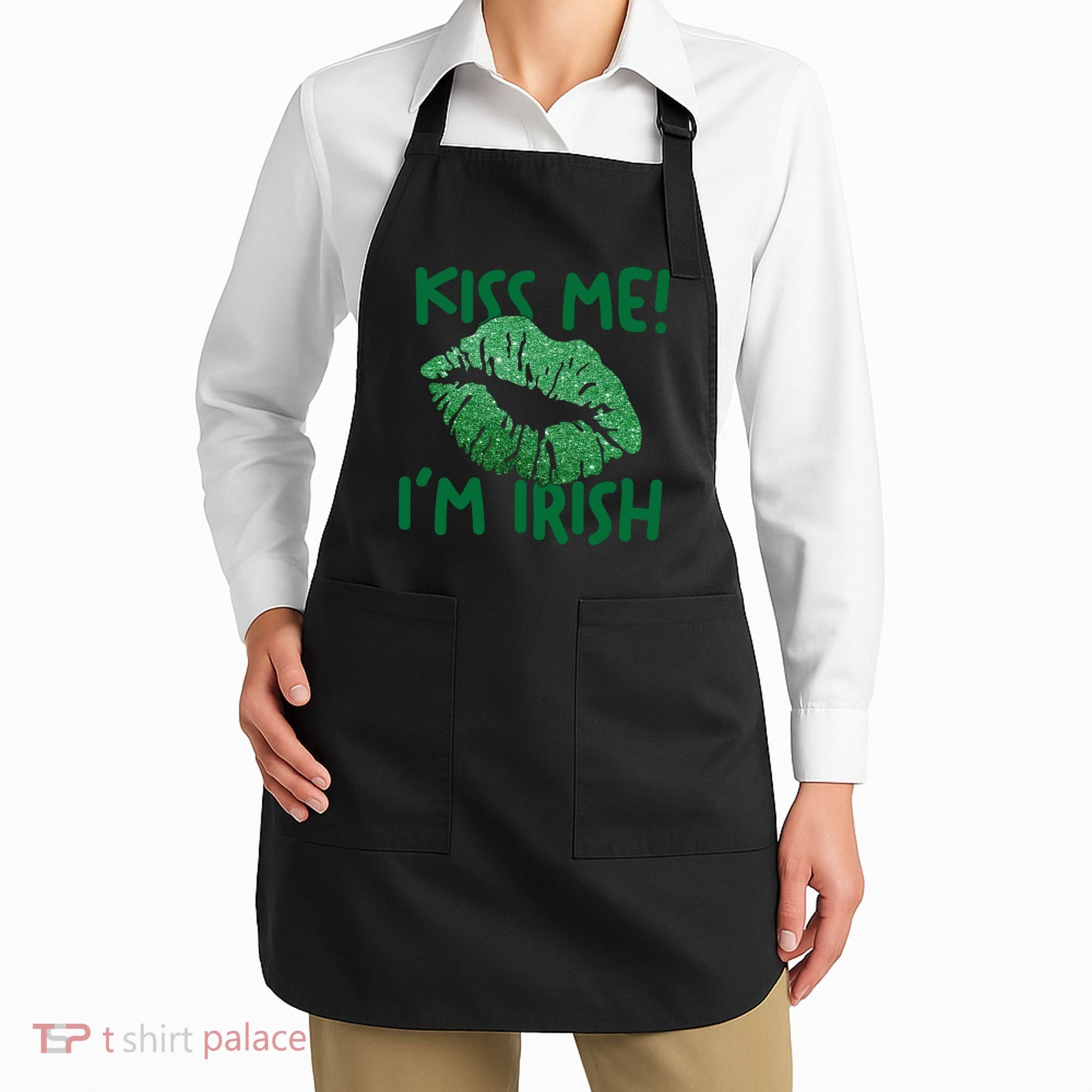 Kiss Me Im Irish St Patricks Day Apron