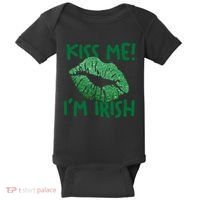 Kiss Me Im Irish St Patricks Day Baby Bodysuit thumb 0