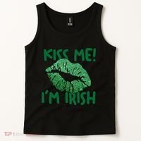 Kiss Me Im Irish St Patricks Day Tank Top thumb 2