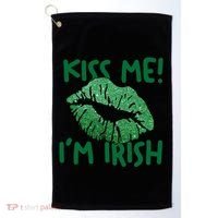 Kiss Me Im Irish St Patricks Day Golf Towel thumb 0