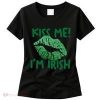 Kiss Me Im Irish St Patricks Day Women's T-Shirt thumb 0