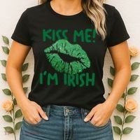 Kiss Me Im Irish St Patricks Day Women's T-Shirt thumb 2
