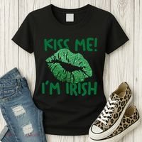 Kiss Me Im Irish St Patricks Day Women's T-Shirt thumb 3