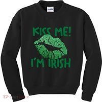 Kiss Me Im Irish St Patricks Day Kids Sweatshirt thumb 0